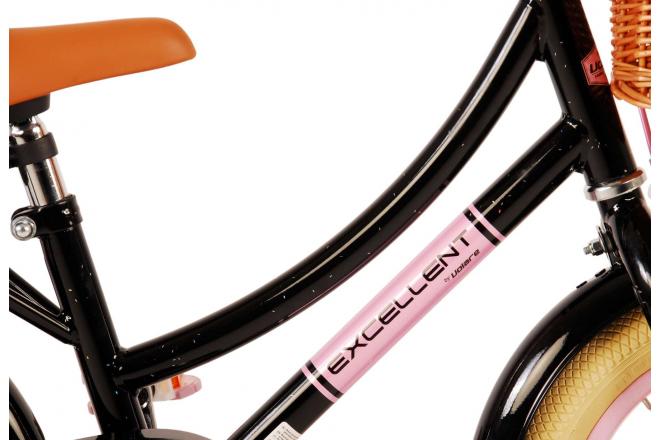 Vélo pour enfants Volare Excellent - Filles - 14 pouces - Noir