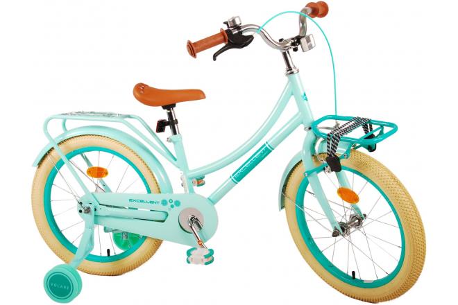 Volare Excellent Kinderfiets - Meisjes - 18 inch - Groen - 95% afgemonteerd