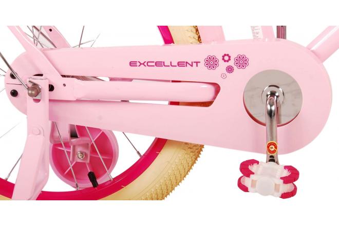 Volare Excellent Vélo d'enfant - Filles - 18 pouces - Rose - 95% assemblé