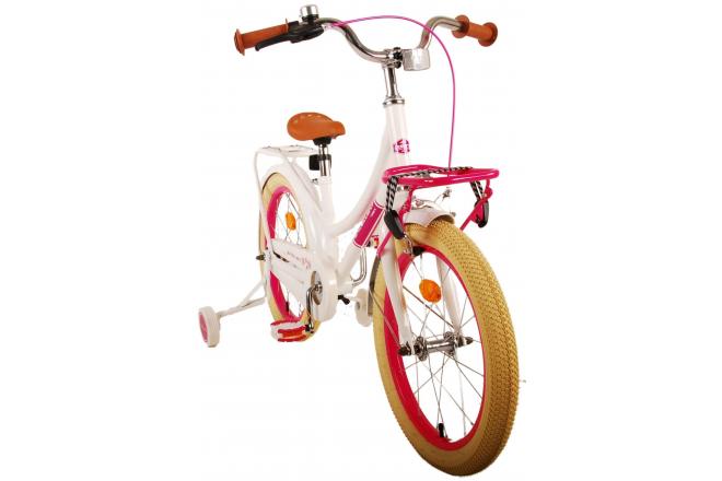 Volare Excellent Vélo pour enfants - Filles - 18 pouces - Blanc - 95% assemblé