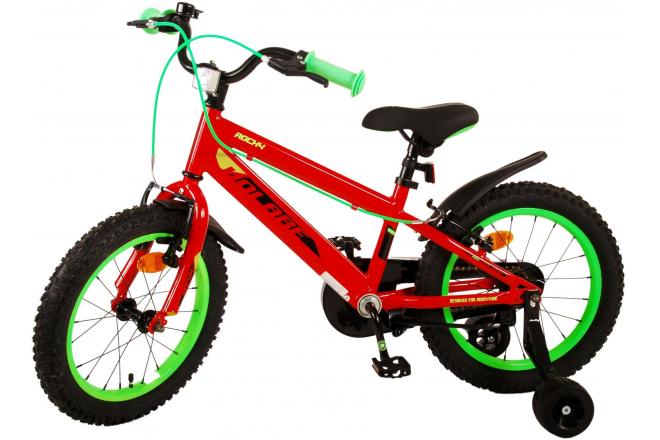 Volare Rocky Vélo pour enfants - Garçons - 16 pouces - Rouge - Deux freins à main