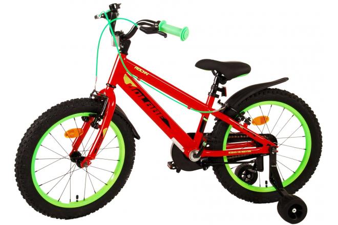 Vélo pour enfants Volare Rocky - garçons - 18 pouces - Rouge - Freins à deux mains