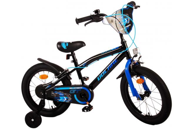 Volare Super GT Vélo pour enfants - garçons - 16 pouces - Bleu - Freins à deux mains