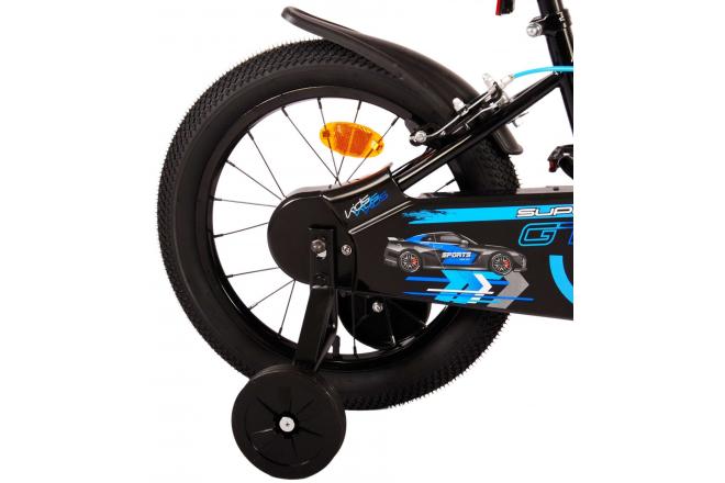 Volare Super GT Vélo pour enfants - garçons - 16 pouces - Bleu - Freins à deux mains