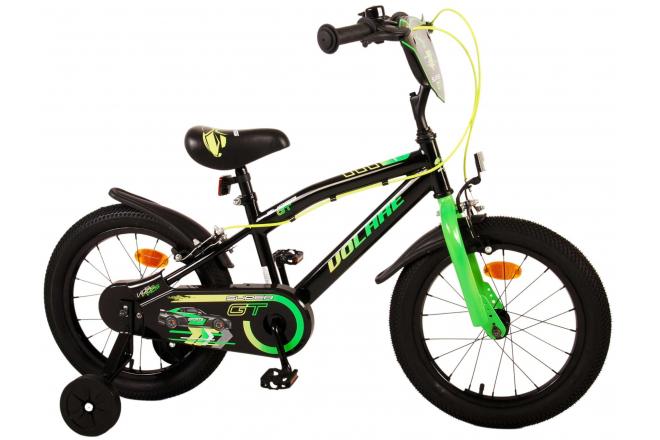 Volare Super GT Vélo pour enfants - garçons - 16 pouces - vert - Freins à deux mains