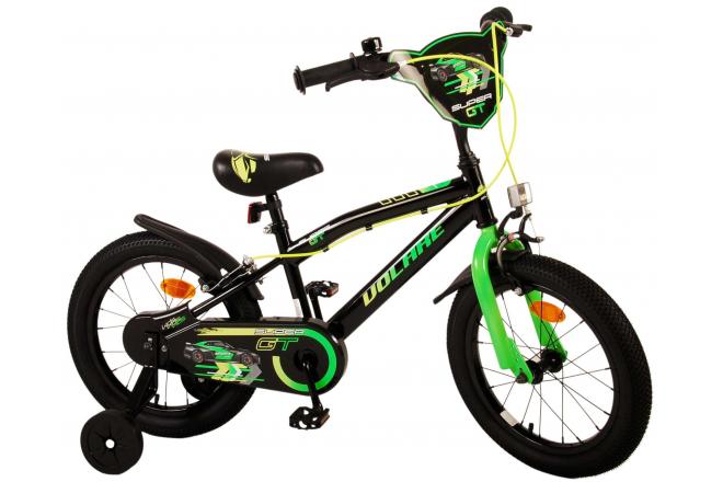 Volare Super GT Vélo pour enfants - garçons - 16 pouces - vert - Freins à deux mains