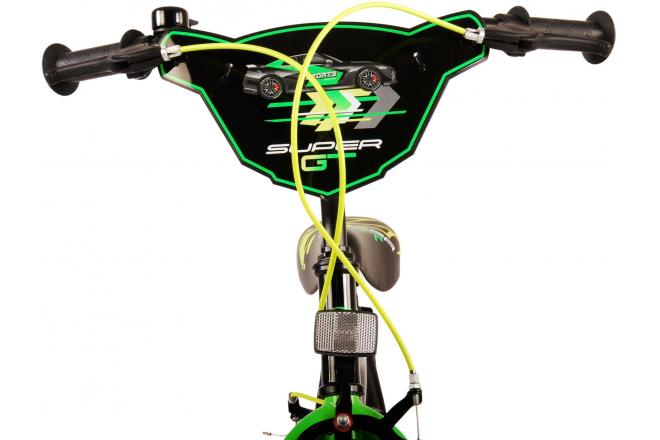 Volare Super GT Vélo pour enfants - garçons - 16 pouces - vert - Freins à deux mains