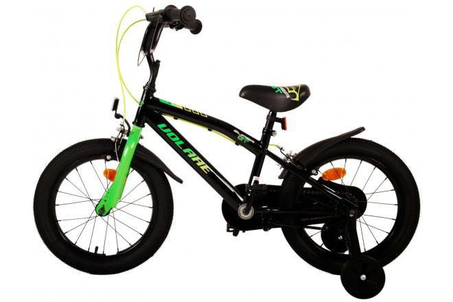 Volare Super GT Vélo pour enfants - garçons - 16 pouces - vert - Freins à deux mains