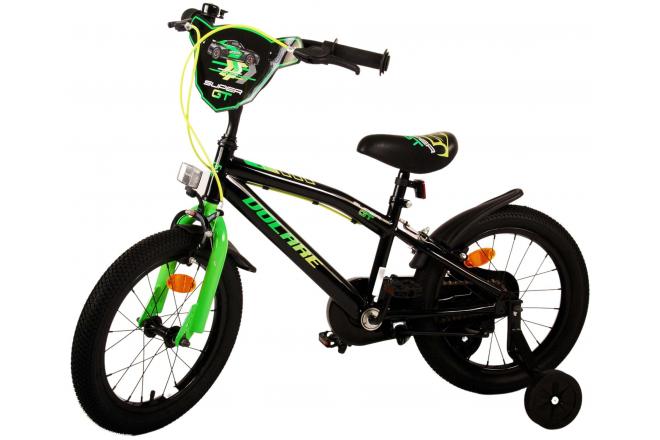 Volare Super GT Vélo pour enfants - garçons - 16 pouces - vert - Freins à deux mains