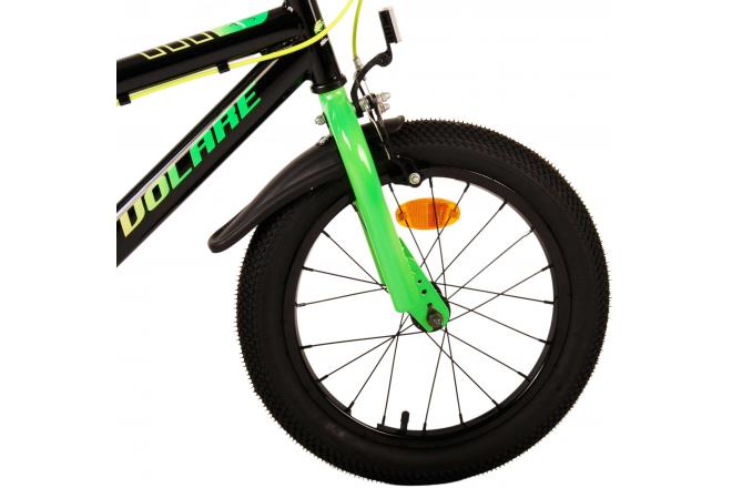 Volare Super GT Vélo pour enfants - garçons - 16 pouces - vert - Freins à deux mains