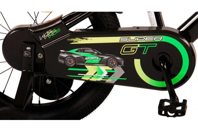 Volare Super GT Vélo pour enfants - garçons - 16 pouces - vert - Freins à deux mains