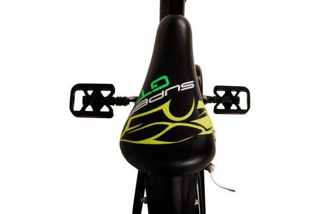 Volare Super GT Vélo pour enfants - garçons - 16 pouces - vert - Freins à deux mains