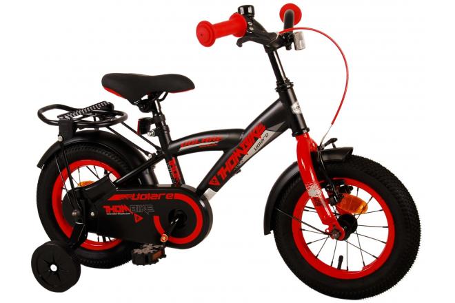 Volare Thombike Vélo pour enfants - garçons - 12 pouces - Noir Rouge