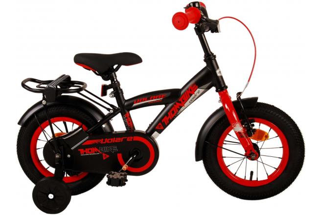 Volare Thombike Vélo pour enfants - garçons - 12 pouces - Noir Rouge