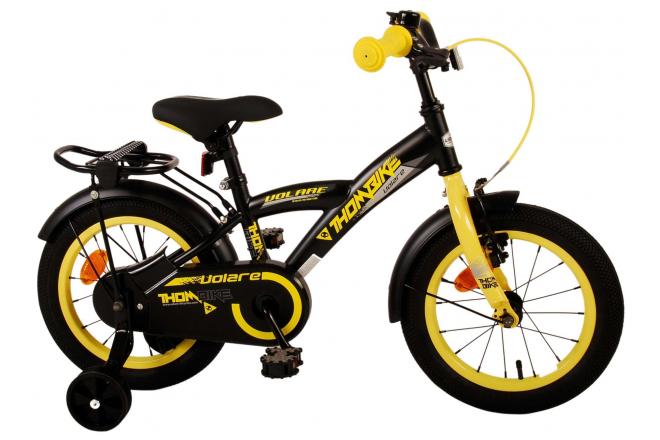 Vélo pour enfants Volare Thombike - Garçons - 14 pouces - Noir Jaune