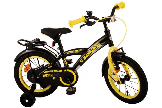 Vélo pour enfants Volare Thombike - Garçons - 14 pouces - Noir Jaune