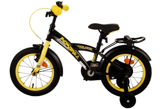 Vélo pour enfants Volare Thombike - Garçons - 14 pouces - Noir Jaune