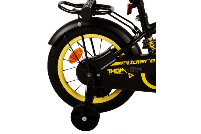 Vélo pour enfants Volare Thombike - Garçons - 14 pouces - Noir Jaune