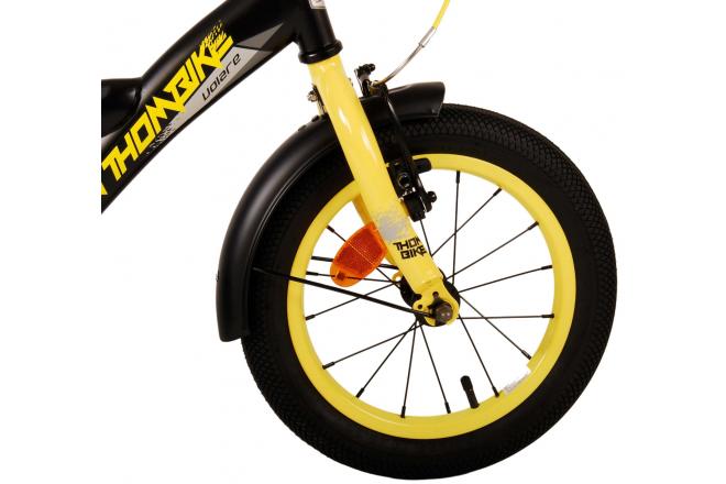 Vélo pour enfants Volare Thombike - Garçons - 14 pouces - Noir Jaune