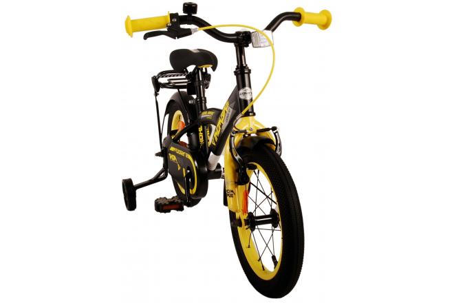 Vélo pour enfants Volare Thombike - Garçons - 14 pouces - Noir Jaune