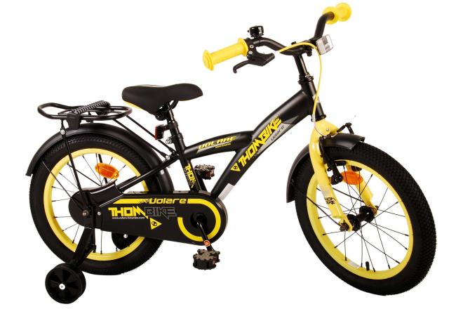 Vélo pour enfants Volare Thombike - Garçons - 16 pouces - Noir Jaune
