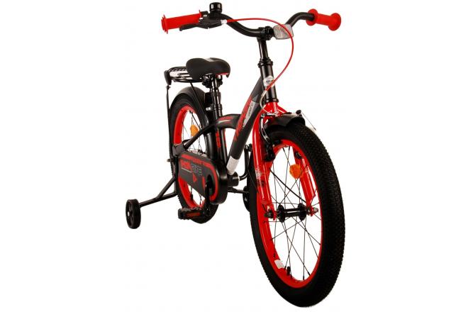 Vélo pour enfants Volare Thombike - Garçons - 18 pouces - Noir Rouge