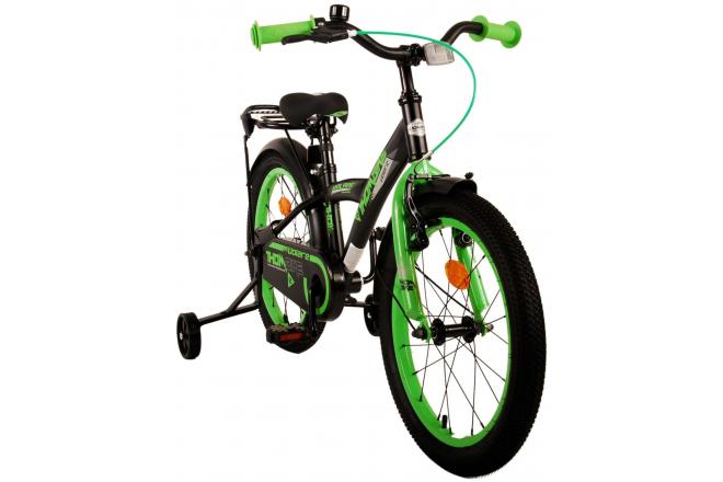 Vélo pour enfants Volare Thombike - Garçons - 18 pouces - Noir Vert