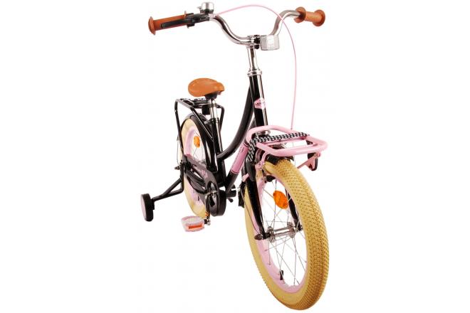 Vélo pour enfants Volare Excellent - Filles - 16 pouces - Noir - 95% assemblé