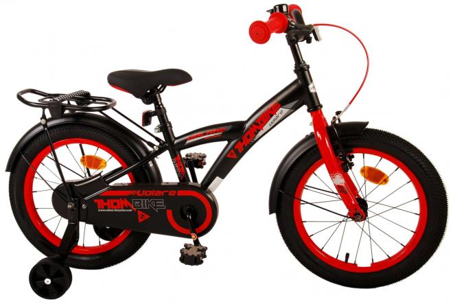 Vélo pour enfants Volare Thombike - Garçons - 16 pouces - Noir Rouge