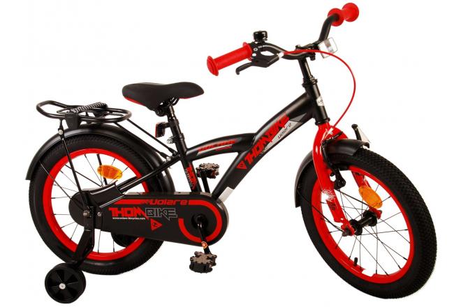 Vélo pour enfants Volare Thombike - Garçons - 16 pouces - Noir Rouge