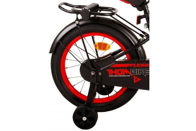 Vélo pour enfants Volare Thombike - Garçons - 16 pouces - Noir Rouge