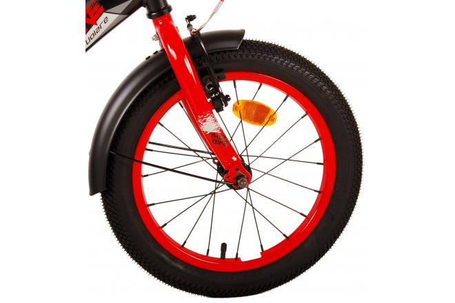 Vélo pour enfants Volare Thombike - Garçons - 16 pouces - Noir Rouge