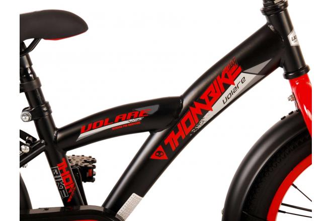 Vélo pour enfants Volare Thombike - Garçons - 16 pouces - Noir Rouge