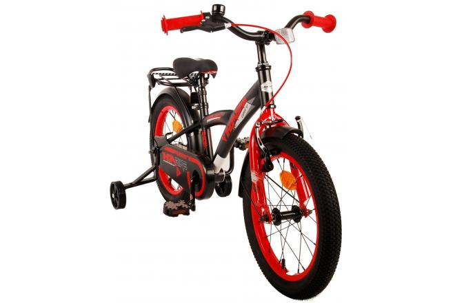 Vélo pour enfants Volare Thombike - Garçons - 16 pouces - Noir Rouge