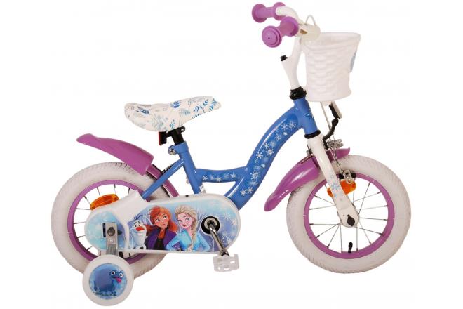 Vélo enfant Disney La reine des neiges 2 - fille - 12 po - bleu/mauve - assemblé à 95% [CLONE]