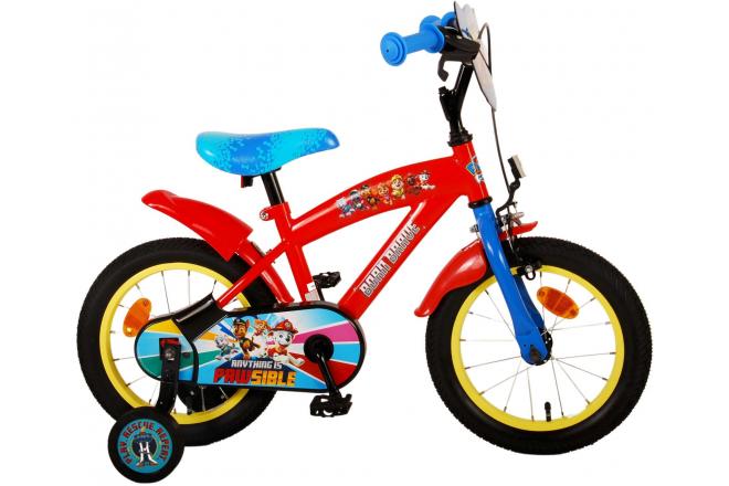 Vélo enfant Paw Patrol - garçon - 14 pouces - Rouge/Bleu