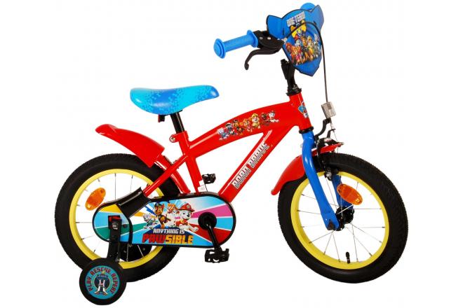 Vélo enfant Paw Patrol - garçon - 14 pouces - Rouge/Bleu