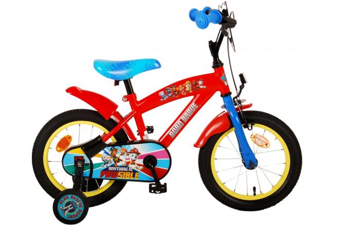 Vélo enfant Paw Patrol - garçon - 14 pouces - Rouge/Bleu