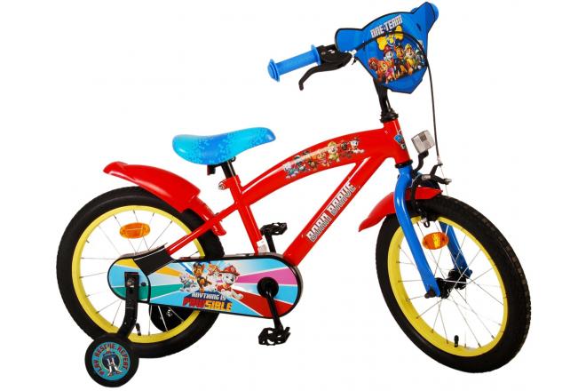 Vélo pour enfants Paw Patrol - Garçons - 16 pouces - Rouge Bleu