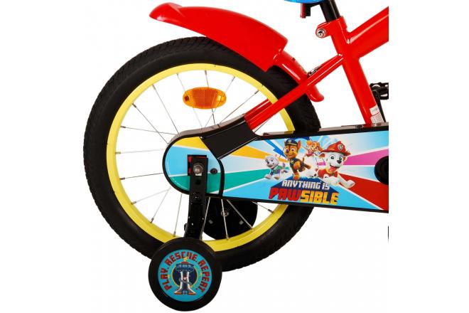 Vélo pour enfants Paw Patrol - Garçons - 16 pouces - Rouge Bleu