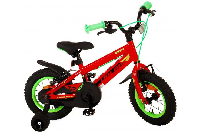 Volare Rocky Vélo pour enfants - Garçons - 12 pouces - Rouge - Deux freins à main