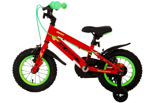 Volare Rocky Vélo pour enfants - Garçons - 12 pouces - Rouge - Deux freins à main