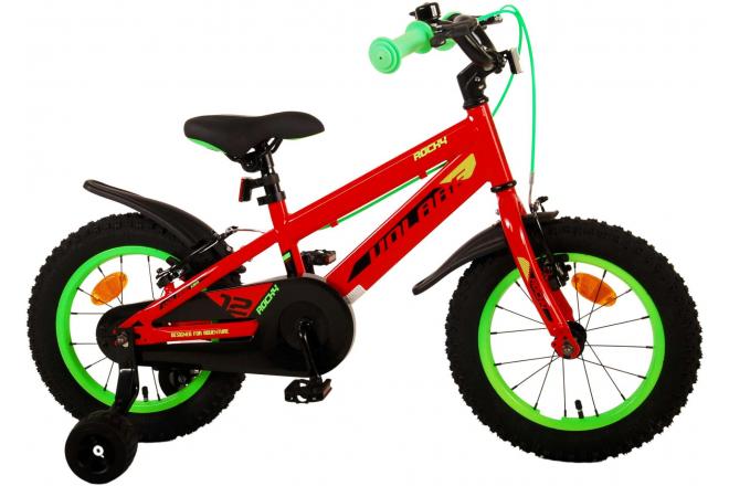 Volare Rocky Vélo pour enfants - Garçons - 14 pouces - Rouge - Deux freins à main