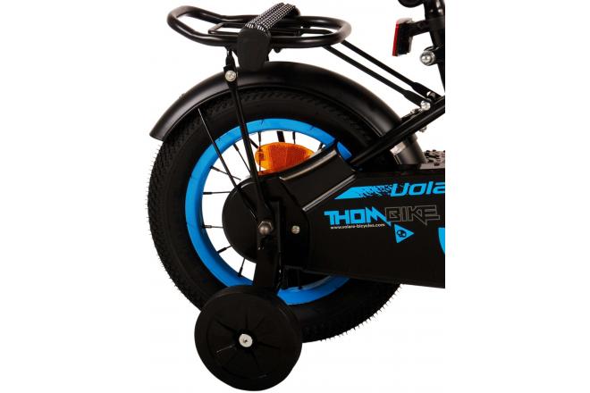 Vélo pour enfants Volare Thombike - garçons - 12 pouces - Noir Bleu