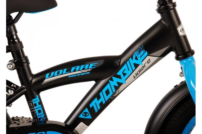 Vélo pour enfants Volare Thombike - garçons - 12 pouces - Noir Bleu