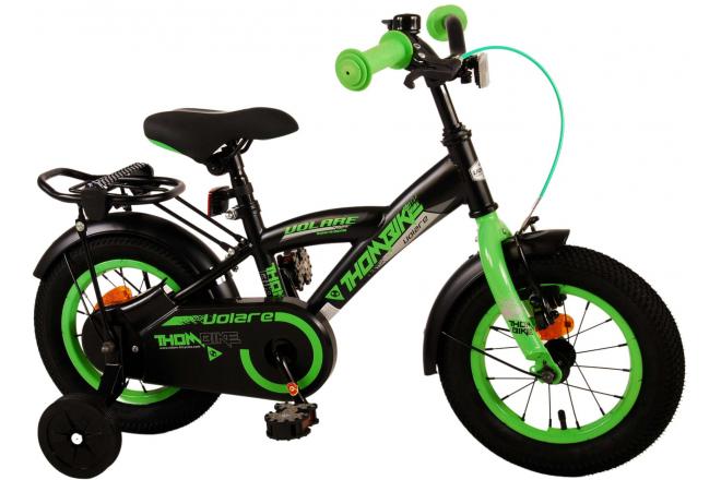 Volare Thombike Vélo pour enfants - garçons - 12 pouces - Noir Vert