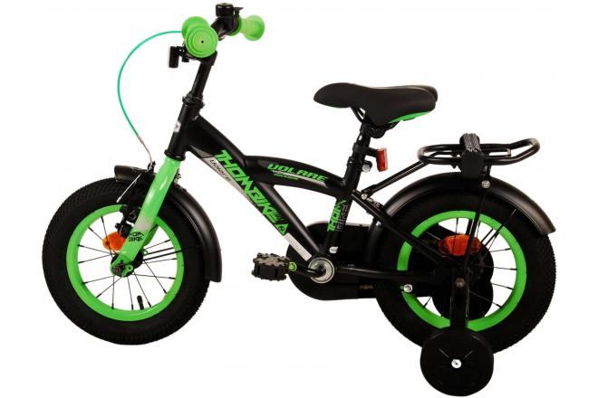 Volare Thombike Vélo pour enfants - garçons - 12 pouces - Noir Vert