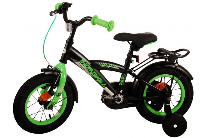 Volare Thombike Vélo pour enfants - garçons - 12 pouces - Noir Vert