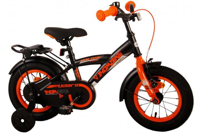 Vélo pour enfants Volare Thombike - garçons - 12 pouces - Noir Orange