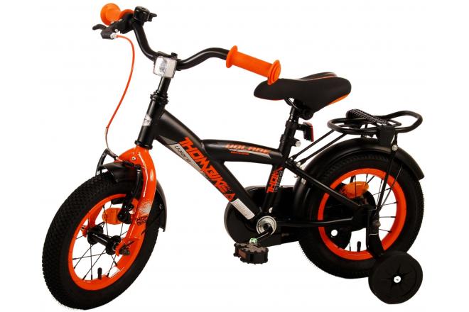 Vélo pour enfants Volare Thombike - garçons - 12 pouces - Noir Orange